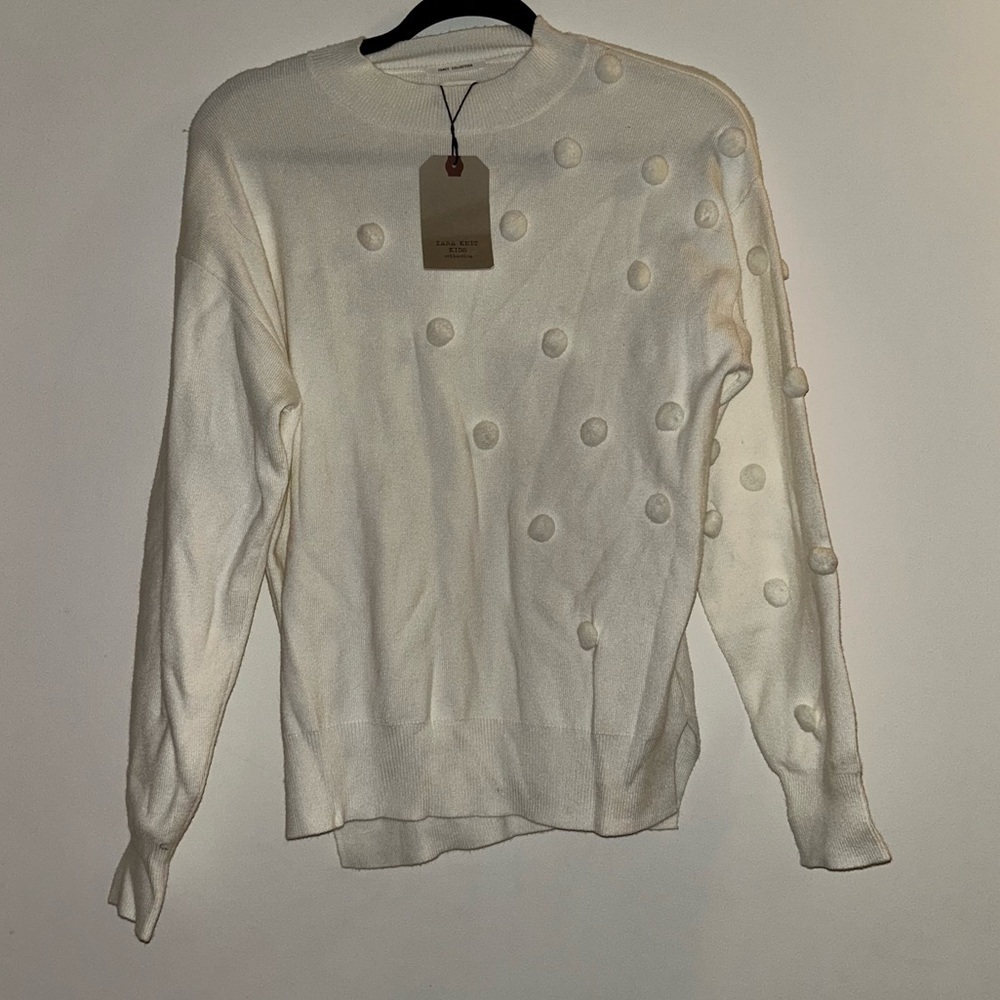 Zara Girls Polka Dot Sweater Age 13-14 NWT